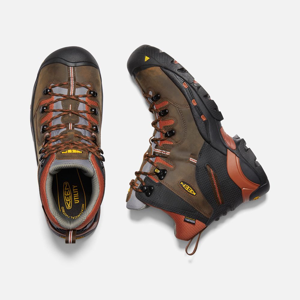 Keen Laarzen Heren Bruin - Pittsburgh 6\" (Soft Toe) - 96807-CJHI